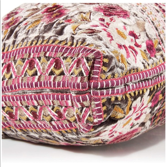 Johnny Was Valmere Embroidered Velvet Hobo Bag - Picture 3 of 5